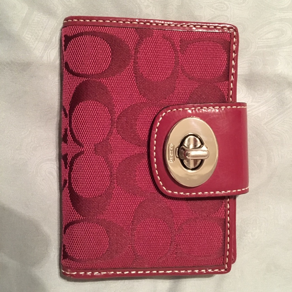 Coach wallet in red